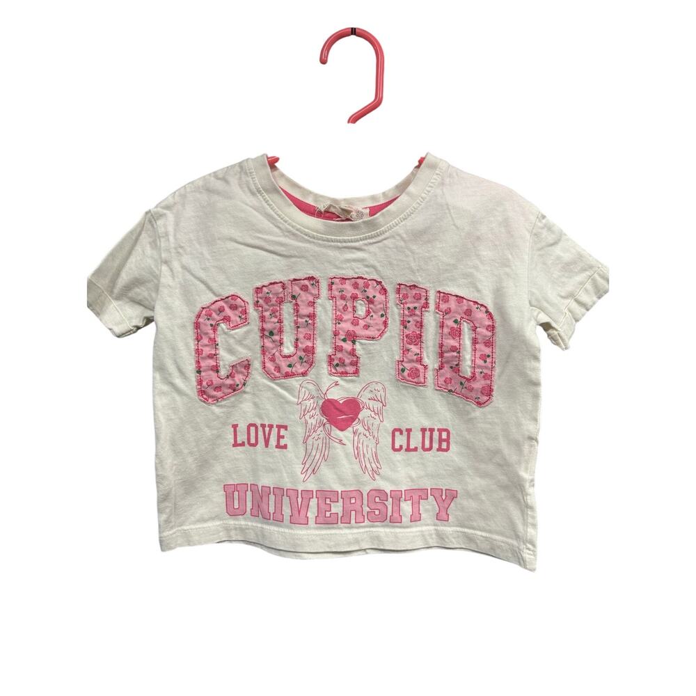 "Cupid University" Cropped SS - Messy Bun Just Chillin - 5